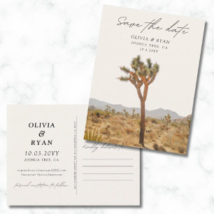 Joshua Tree Wedding Save the Date Postcard