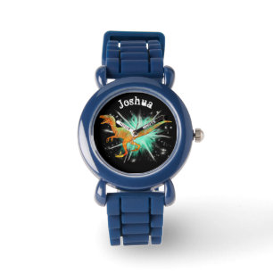 Joshua Velociraptor & Stars Jurassic Era Dinosaur Watch