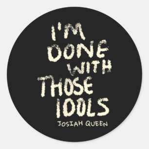 Josiah Queen Dusty Bibles Classic Round Sticker