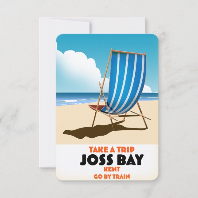 Joss Bay Kent vintage style travel poster. Magnet (Front)
