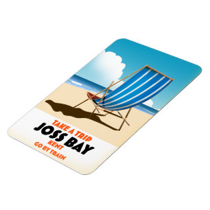 Joss Bay Kent vintage style travel poster. Magnet