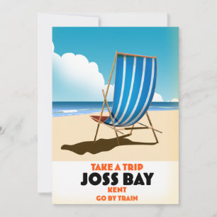 Joss Bay Kent vintage style travel poster. Two-Ton Announcement