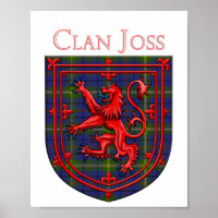 Joss Tartan Scottish Plaid Lion Rampant