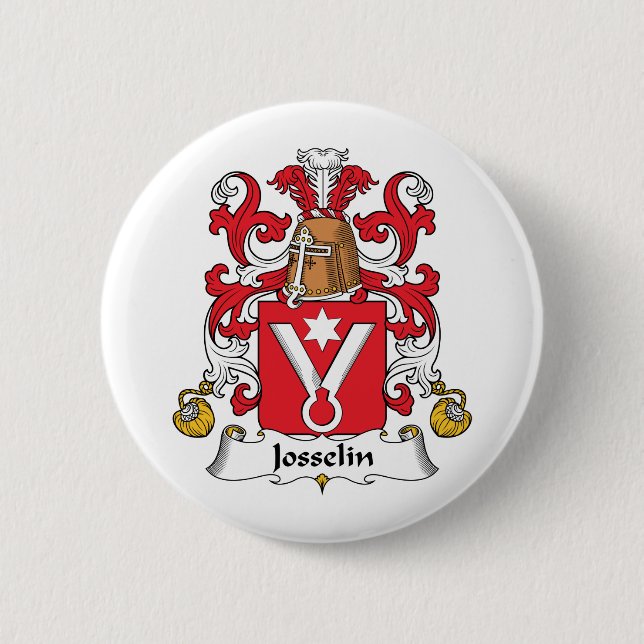 Josselin Family Crest 6 Cm Round Badge (Front)