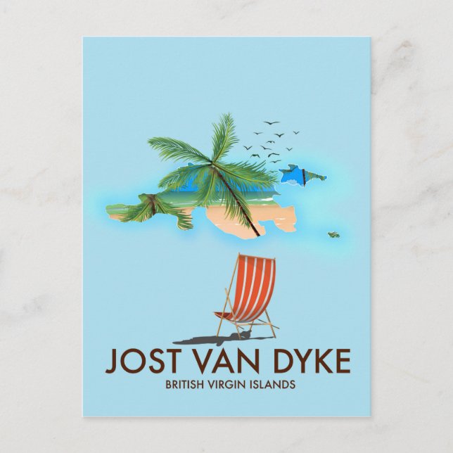 jost van dyke British Virgin Islands. Postcard (Front)