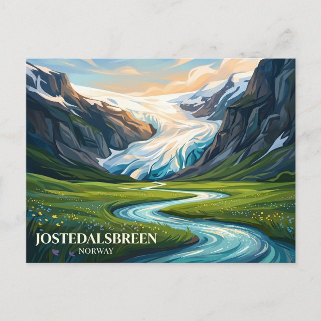 Jostedalsbreen National Park Norway Postcard (Front)