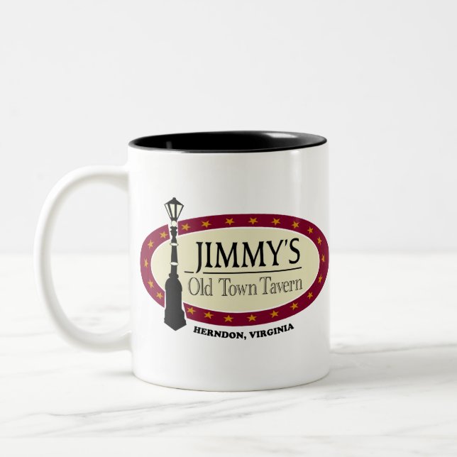 JOTT Logo MEDIUMwhiteletter Two-Tone Coffee Mug (Left)