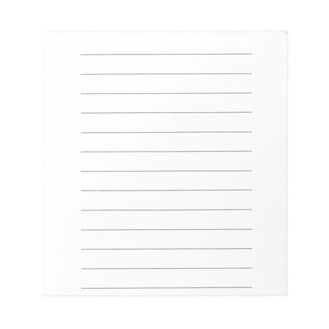 Jotting down lists notepad (Front)