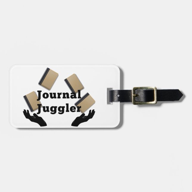 Journal Juggler Luggage Tag (Front Horizontal)
