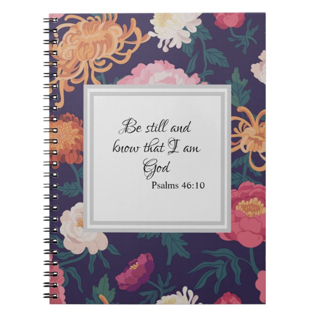 Journal Notebook, Be still and Know that I am God (Front)