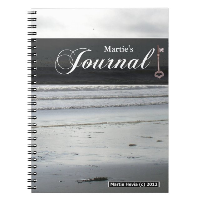 Journal Notebook - Silver Beach (Front)