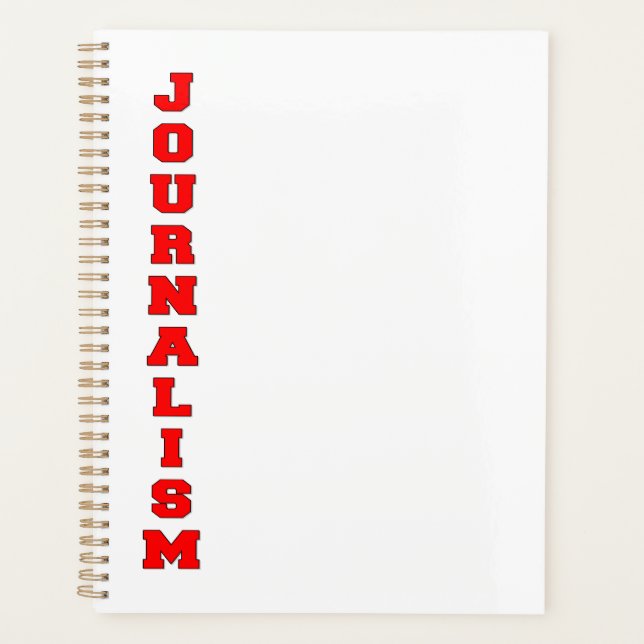 Journalism Planner (Front)