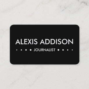 JOURNALIST 4dots Business Card