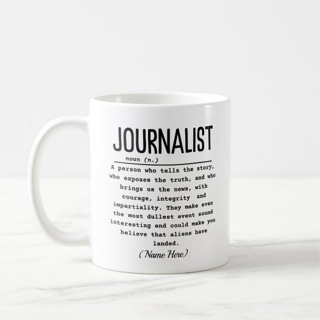 Journalist Coffee Mug (Left)