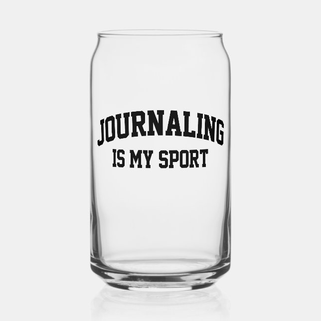 Journalling Is My Sport  Can Glass (Front)