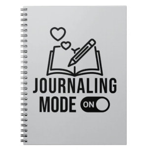 Journalling Mode On Bullet Journal Diary Writing