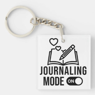 Journalling Mode On Bullet Journal Diary Writing Key Ring