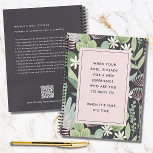 Journalling Prompts for Self-Discovery Botanical Notebook