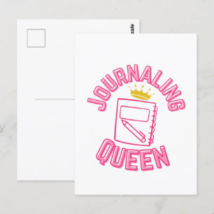 Journalling Queen Postcard