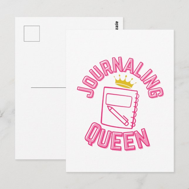 Journalling Queen Postcard (Front/Back)
