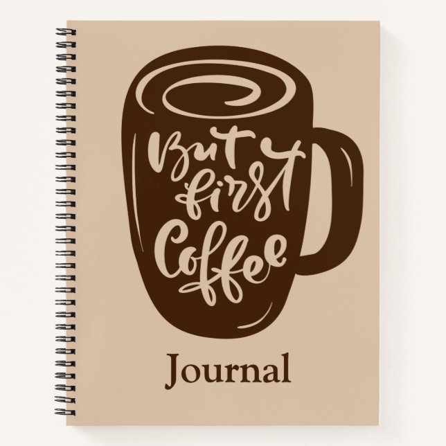 Journalling With Coffee Notebook (Front)