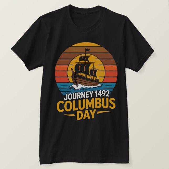 Journey 1492 Columbus Day Tee (Design Front)