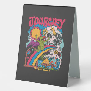 Journey, Aesthetic Skull, Vintage Mushroom Skull 