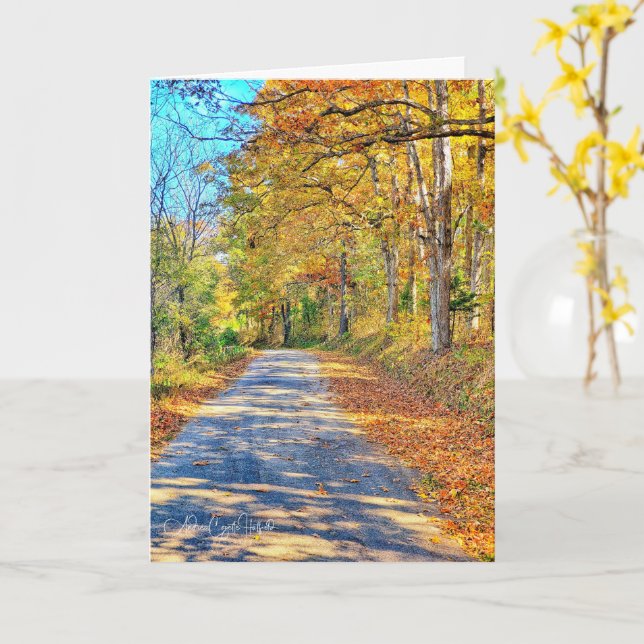 Journey Ahead Card (Yellow Flower)