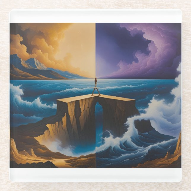 Journey Between Worlds Glass Coaster (Front)