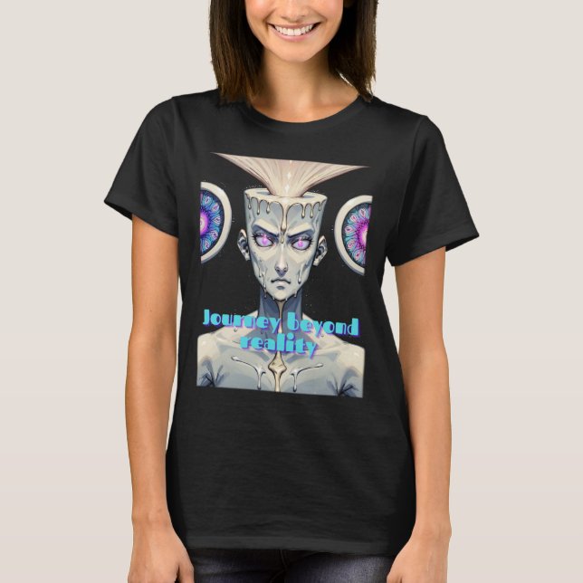 Journey Beyond Reality Trippy Art T-Shirt (Front)