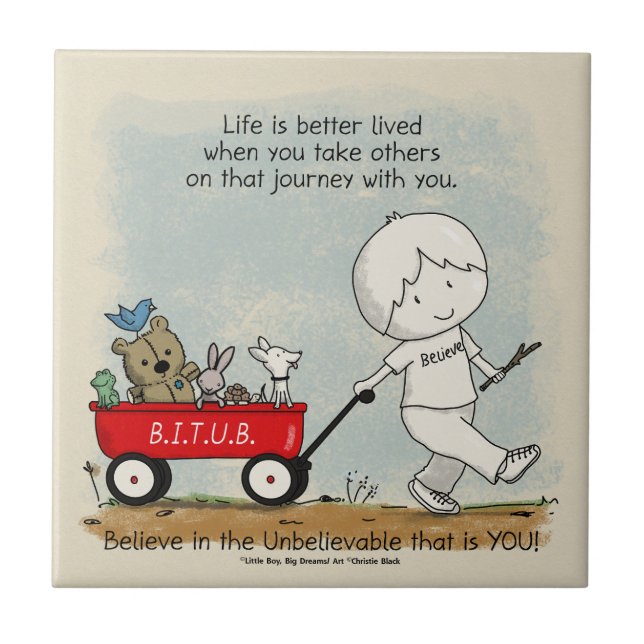 Journey Ceramic Tile (Front)