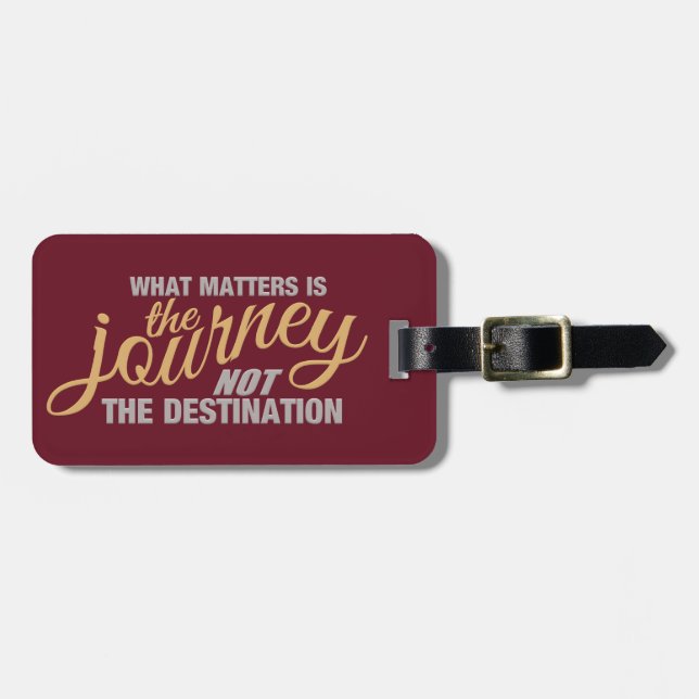 JOURNEY custom luggage tag (Front Horizontal)