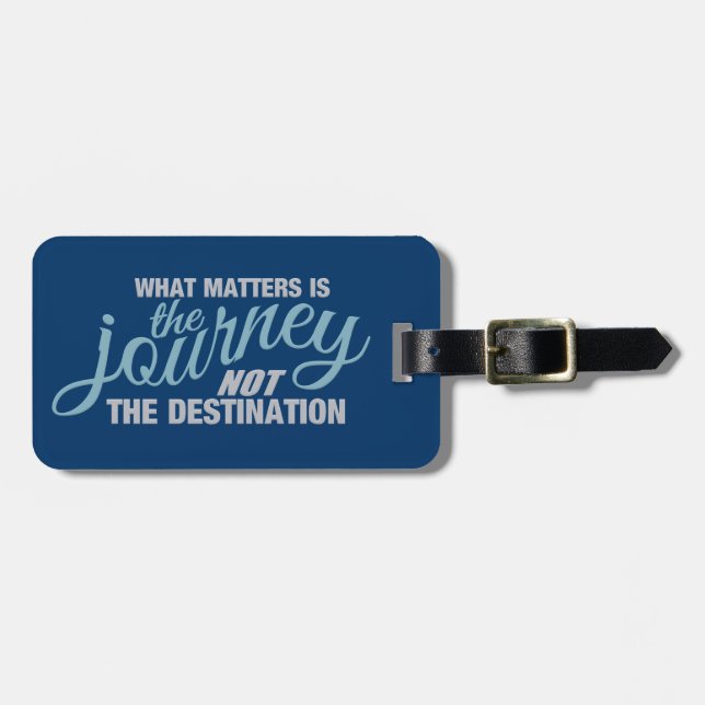 JOURNEY custom luggage tag (Front Horizontal)