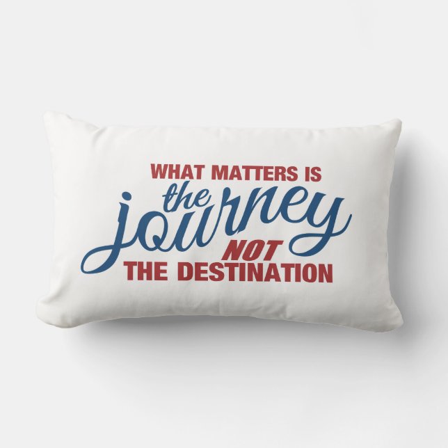 JOURNEY custom throw pillow (Front)