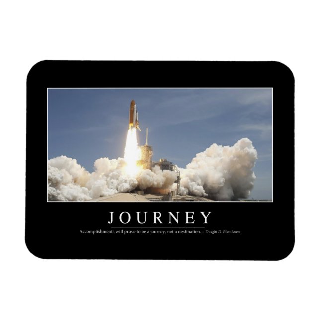 Journey: Inspirational Quote 2 Magnet (Horizontal)