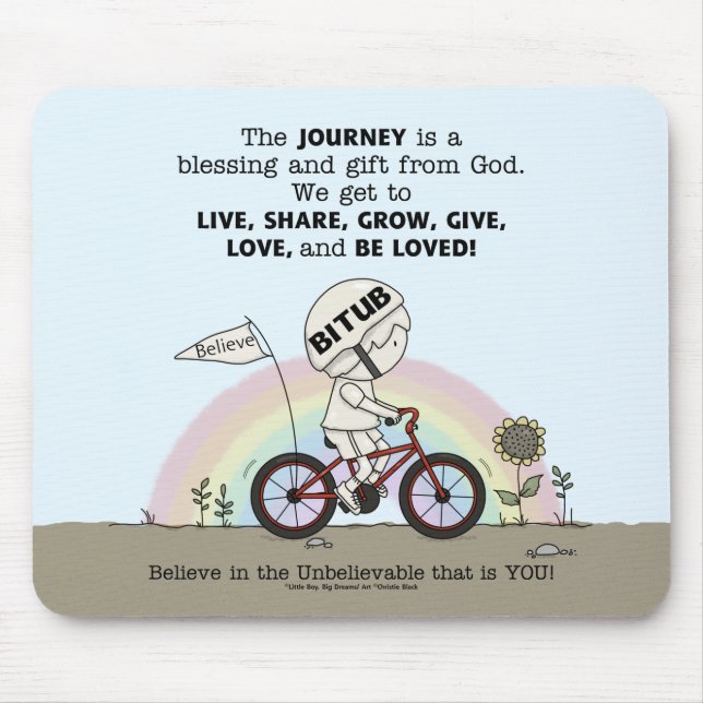 Journey is a Gift Mouse Pad (Front)