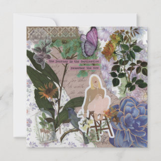 Journey is the Destination Flat Greeting Card