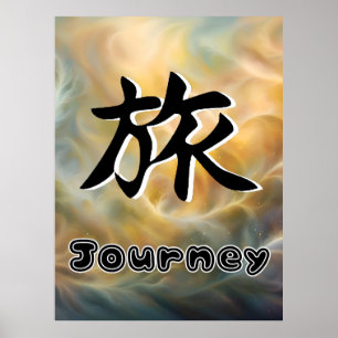 Journey Japanese Characters Poster