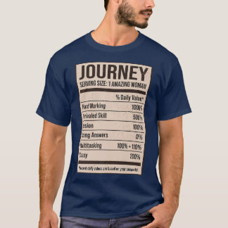 Journey Nutrition Facts Name Nickname Alias Title  T-Shirt