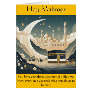 Journey of a Lifetime Hajj Card
