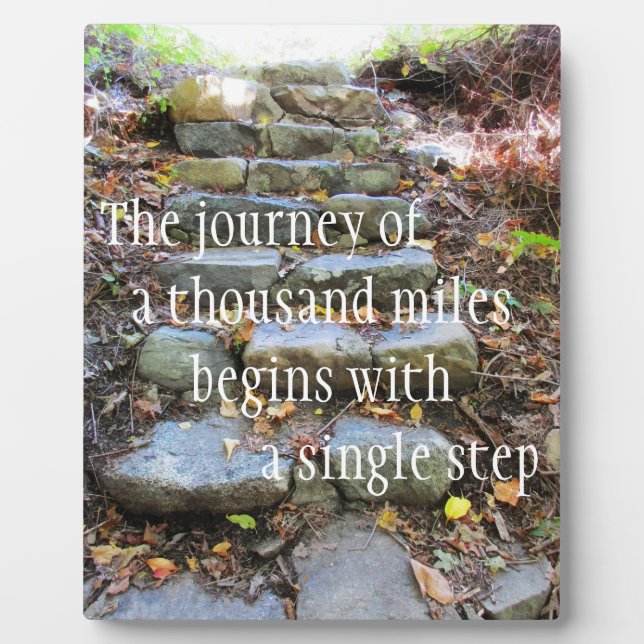 Journey Of A Thousand Miles Plaque (Front)