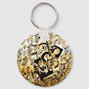 Journey Of Music,Rocks Gold_ Key Ring
