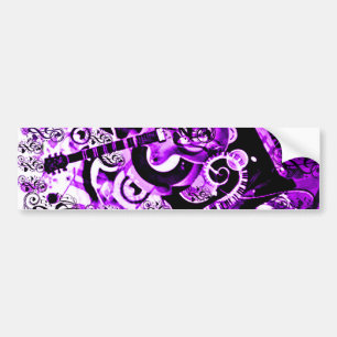 Journey Of Music,Rocks Purple_ Bumper Sticker