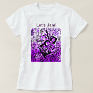 Journey Of Music,Rocks Purple_ T-Shirt