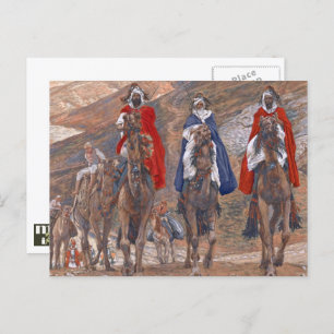 Journey of the Magi. Fine Art Christmas Holiday Postcard