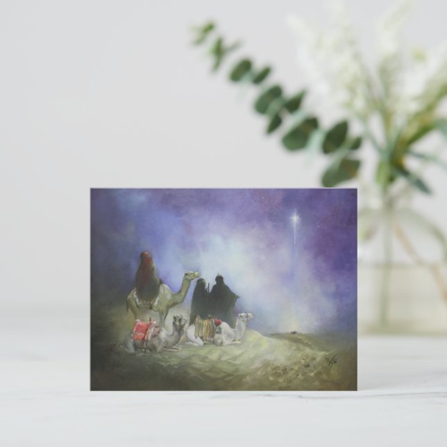 Journey of the Magi Holiday Postcard (Standing Front)