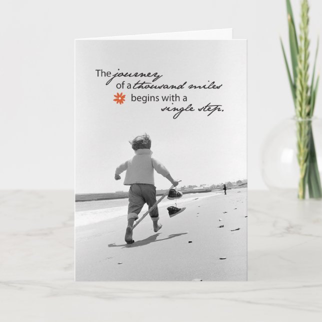 Journey of Thousand Miles Support Card (Front)