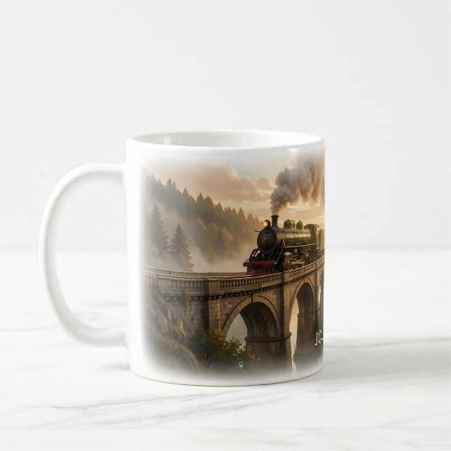 Journey On Steam Train Mug (Left)