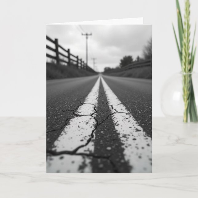 Journey Open Road Birthday Card (Front)