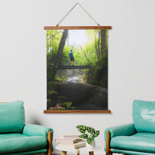 Journey through the magical forest hanging tapestry (Living Room)